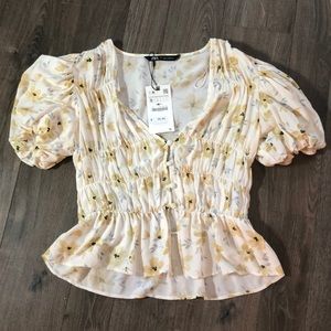 Voluminous Printed Top